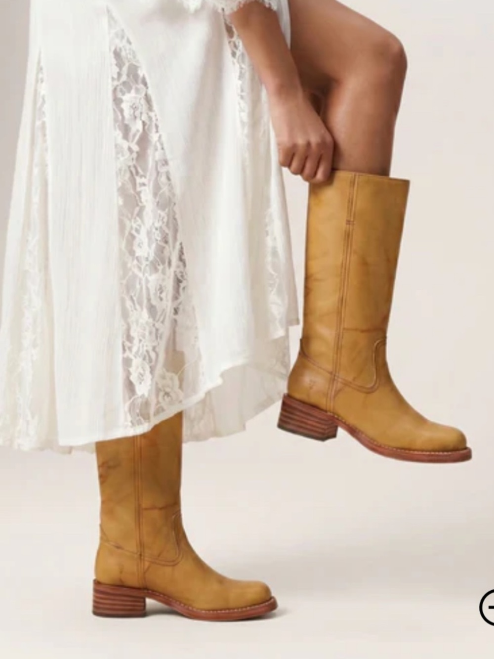 FRYE CAMPUS 14L COLOR BANANA BOOTS